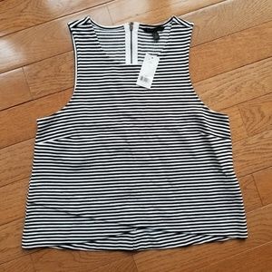 Banana Republic Black Striped Top